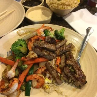 NY Steak and Shrimp Combination