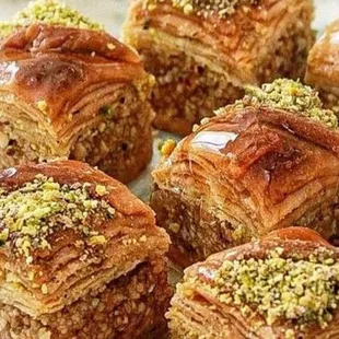 Home Made Baklava with Pistachio
