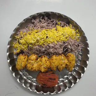 Albaloo Polo ( Cherry on the rice ) with Chicken and Tomato