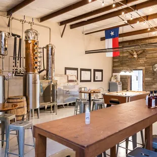 the interior of a winery