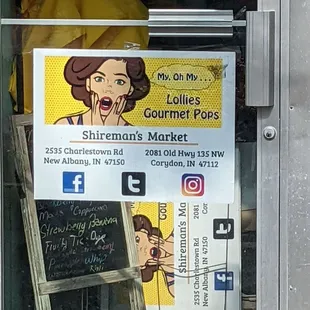 They also have gourmet lollipops.