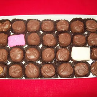 1 pound assorted Milk Chocolate gift box. 30 pieces.