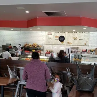 customers at the counter