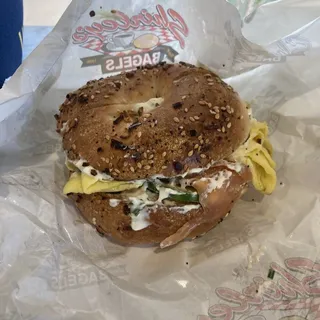Lox and Egg Sandwich