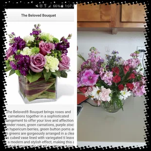 What I ordered vs what they delivered.