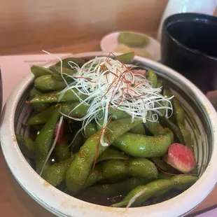 Garlic Edamame