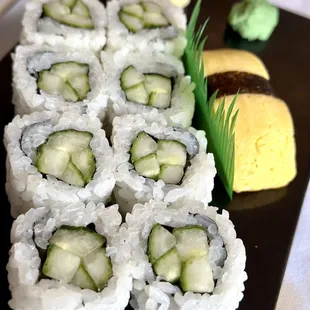 Cucumber roll and one tamago: can order individually