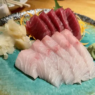 Maguro and Hamachi sashimi ($32)