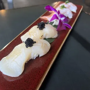 Scallop &amp; Salmon Belly Nigiri