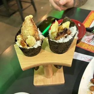 Tempura hand roll