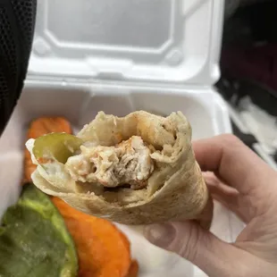 Big chunks of wonderfully marinated white meat in chicken tawook