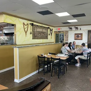 Inside of the restaurant.