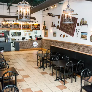 the interior of shish kabob express