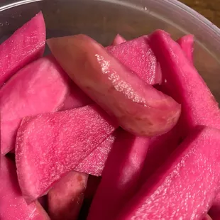 Brown Tub of Turnips