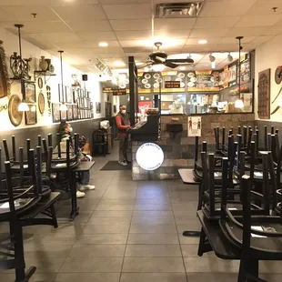 the interior of a restaurant