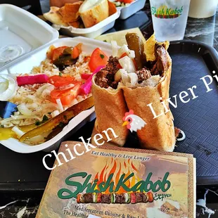 OMG Delicious  Chicken  Liver Pita outstanding
