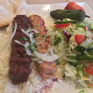 Chicken and Beef Lula Kabob