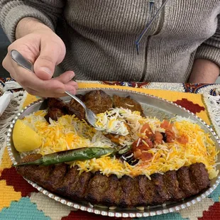 Beef Sultani and Koobideh