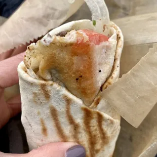 Lamb Shawarma Sandwich to go. They have no inside dining