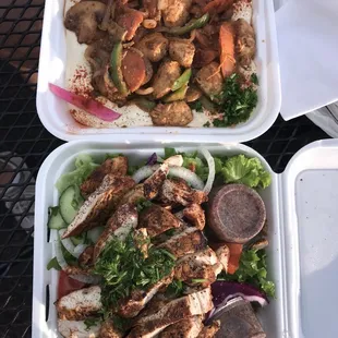 food, salads
