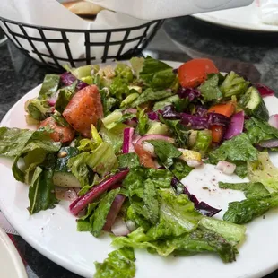 Side salad  Huge!!!!