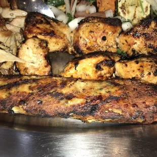 grilled seafood, food, fish, seafood, grilled fish