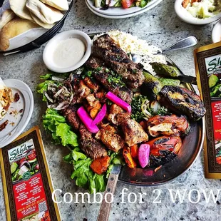 a variety of food items