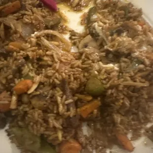 This was the Zesty Garlic and Almond Rice Ghallaba. So greasy and bland.