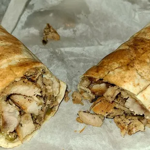 Chicken shawarma wrap