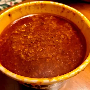 Lamb chili soup that came with the sampler