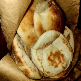 Pita bread for the sampler