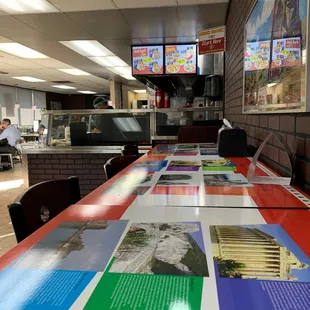 sushi and sashimi, interior