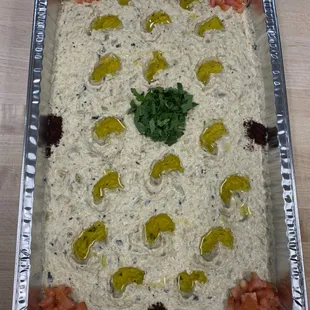 Homemade Catering Babaghanouj Tray!