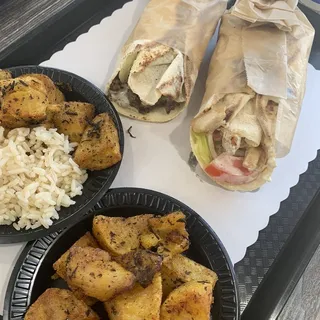 Shish Taouk Kabob Pita Wrap