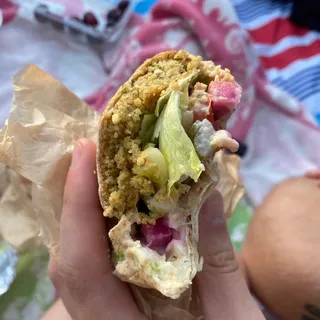 Falafel Vegetarian Pita Wrap