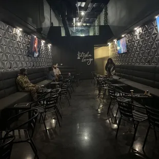 The front of the business.