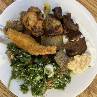 a plate of food