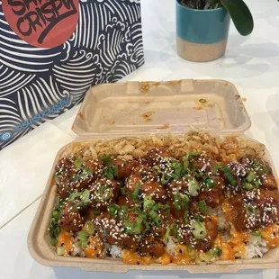 Bang bang chicken dirty rice