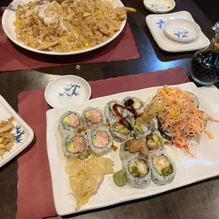 sushi and sashimi, food