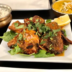 Tandoori chicken and navatran krona
