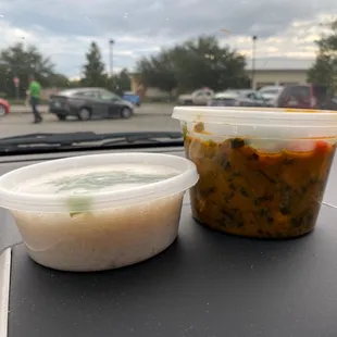 Saag paneer with super small rice = $17