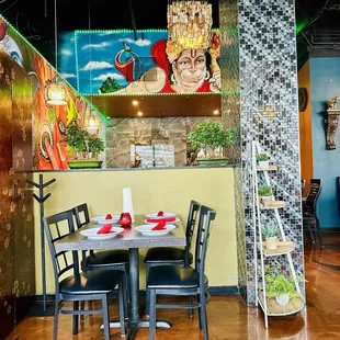 Inside the restaurant