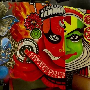 New mural at Shivas.