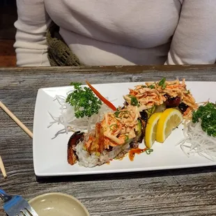 Dragon roll amazing as well