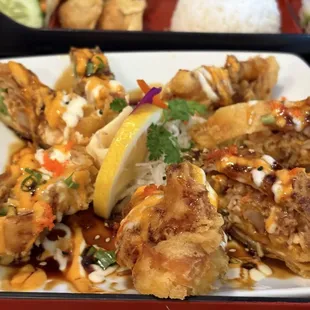 Deep fried rattlesnake roll (no snakes just the name)