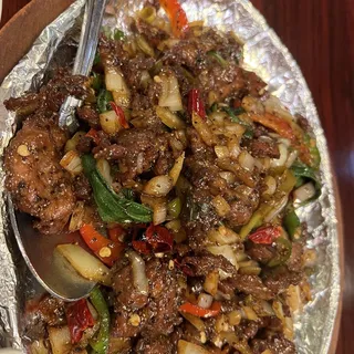 C3. Beef with Three Pepper