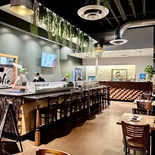 the interior of a restaurant