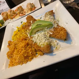 Tortilla Crusted Sole .... so yummmmmm!!!!!! Please order this!!!