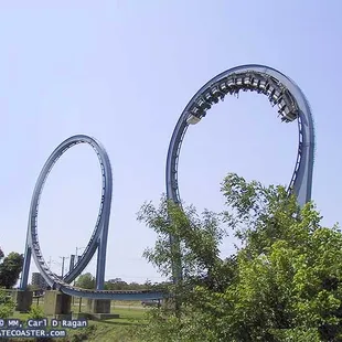 Consecutive vertical loops are this unique coaster's claim to fame