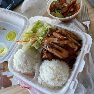 Chicken Teriyaki and side of stir fri veggies $18